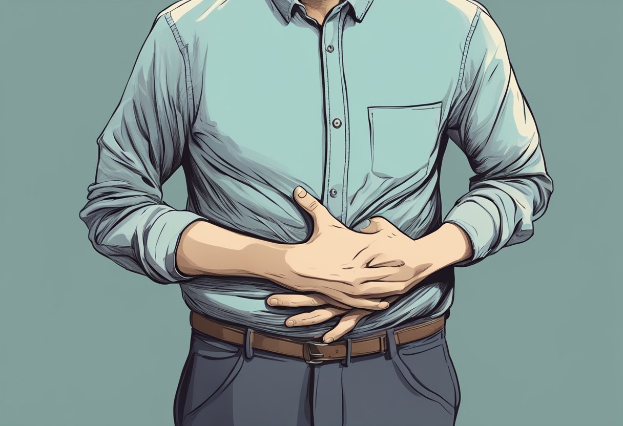 Illustration der Verbindung zwischen Gehirn und Darm im Kontext von Angst